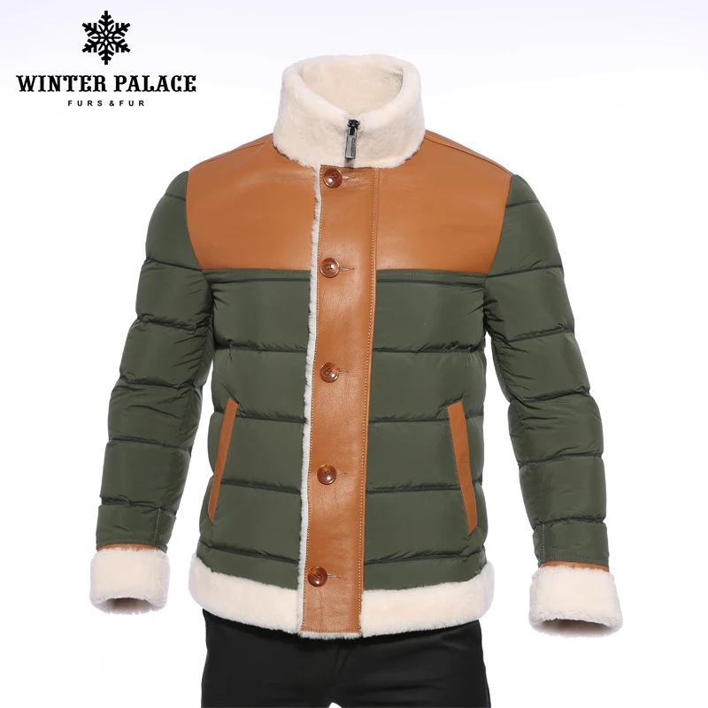 2018 зимняя пуховая куртка ArmyGreen пуховик мужчины высококлассные мужская мода