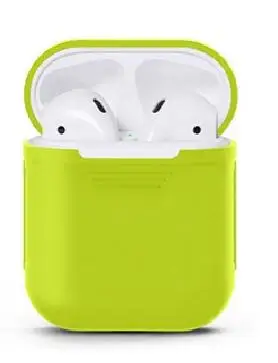 Green Силиконовый чехол для Apple Airpods с защитой от потери, чехол, аксессуары для беспроводных наушников, белый, черный, красный - Цвет: Green
