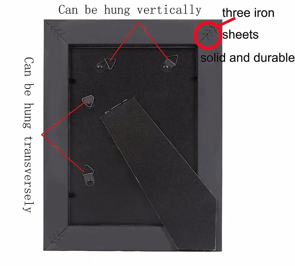 Живопись фоторамка черный Цвет для столешницы Дисплей и настенного монтажа 11x14