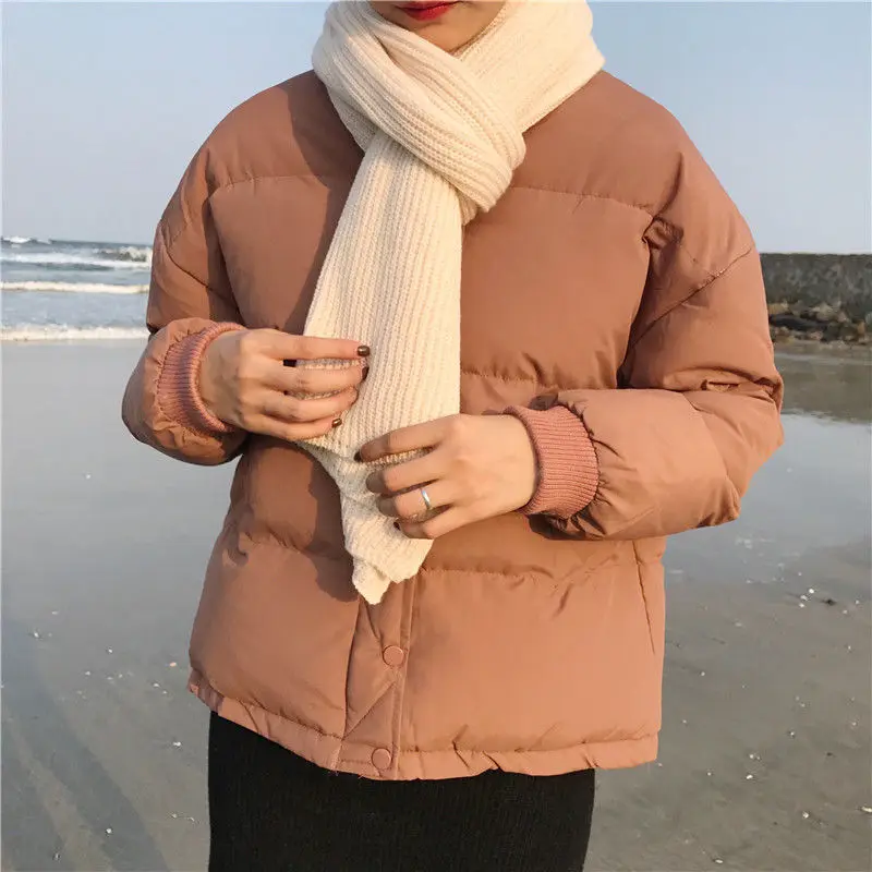 HziriP корейский 2018 Новый Модный повседневный зимний Жакет женский Дикий теплый