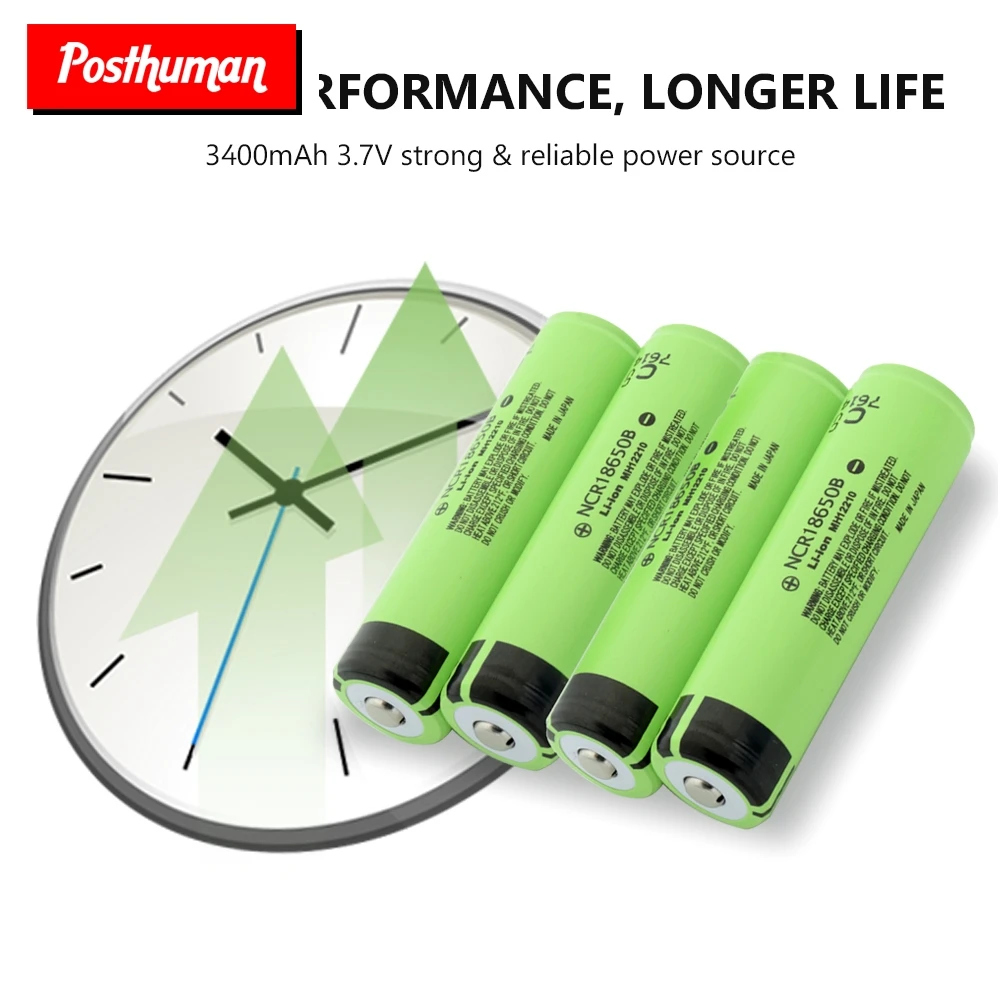 Высокая дренажная 20A NCR 18650B литиевая батарея 3400mAh литий-ионная аккумуляторная батарея PCB защищена для Vape игрушка налобный фонарь