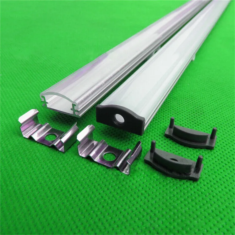 

20-80m 2m/80inch /pc aluminum profile for led strip,milky/transparent cover for 12mm pcb ,slim led cabinet bar light channel