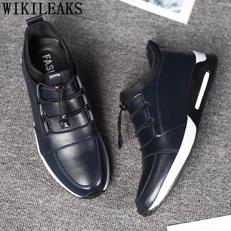 Genuine Leather Shoes Men Brand Mens Casual Hot Sale Designer High Quality Sneakers Sepatu Slip On Pria | Обувь