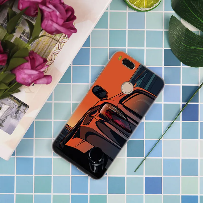 MLLSE крутой спортивный автомобиль Co mi c Прозрачный чехол для Xiaomi mi Play Pocophone F1 8 A1 A2 Lite 6 6Plus mi x 3 2S красный mi Note 4x5 6 S2