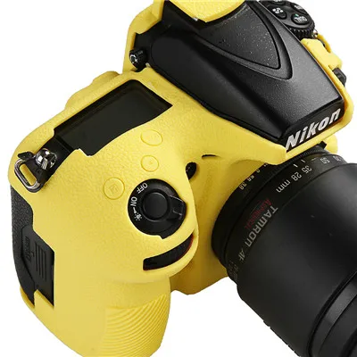 Yellow Для Nikon D810 D810a мягкий чехол из силикона и резины Камера защитные средства ухода за кожей кожи чехол для Nikon D810 D810a Камера сумка Защитная крышка - Цвет: Yellow