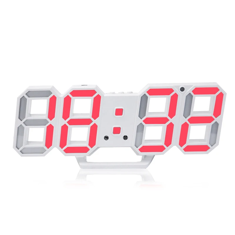 Современные настенные часы Цифровой 3d Led настольные часы 12/24 часов дисплей часы механизм Будильник Повтор стол будильник