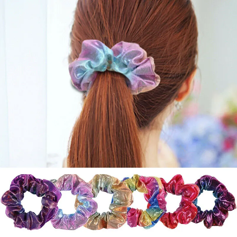 7 шт./компл. женские эластичные повязки для волос красочная эластичная бронзовая