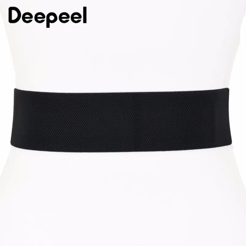 Deepeel 1 шт. простой двухрядный ремень с пряжкой из эластичного полиуретана модные