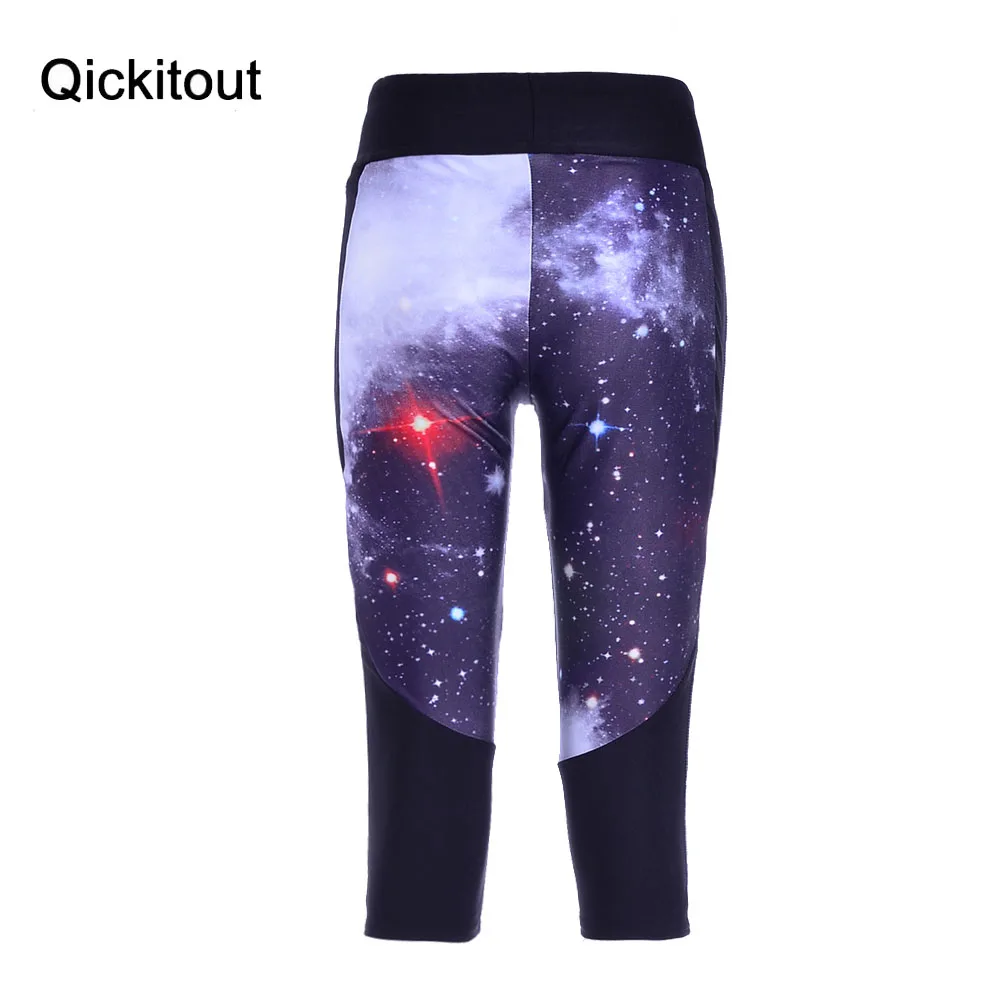 Модные сексуальные женские штаны с 7 точками, женские леггинсы, Galaxy Blue Ash stars, цифровой принт, женские штаны с высокой талией и боковыми карманами для телефона