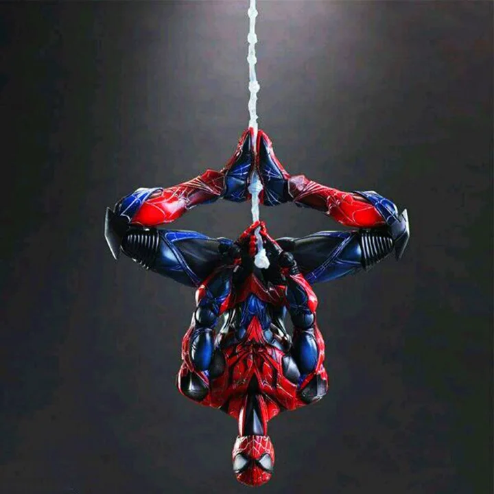 Play Arts Kai Spider Venom супер герой PA Секретные Войны Питер Паркер 27 см ПВХ фигурка кукла