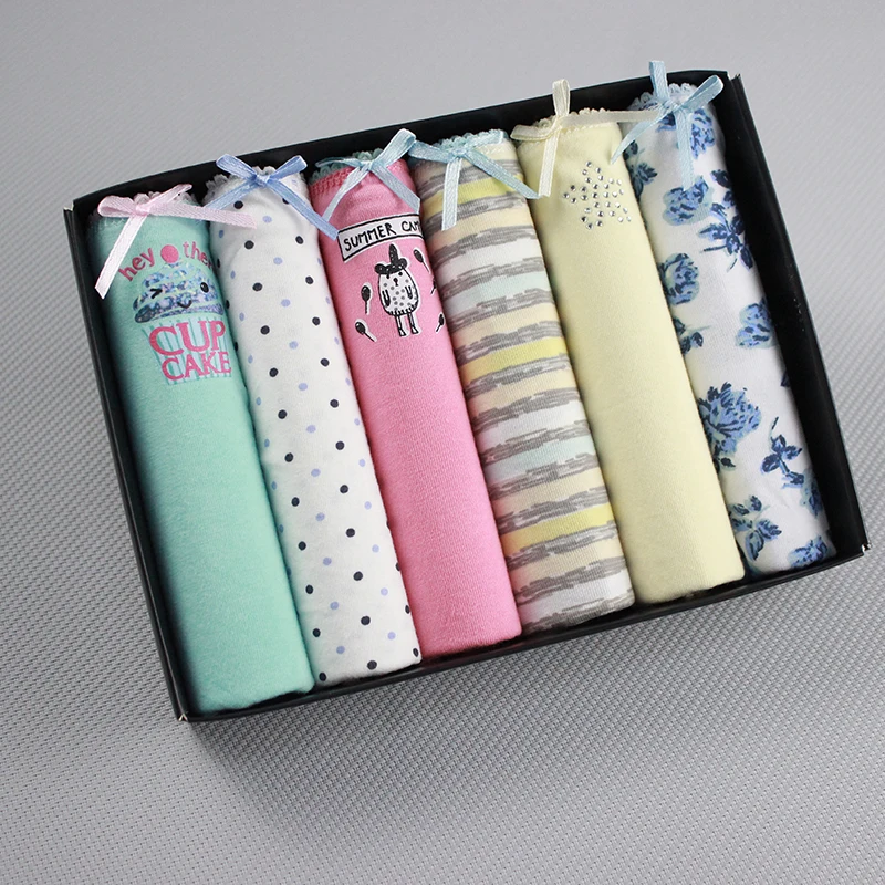 6 шт./лот Новинка женское нижнее белье женские трусики одноцветные трусы плюс