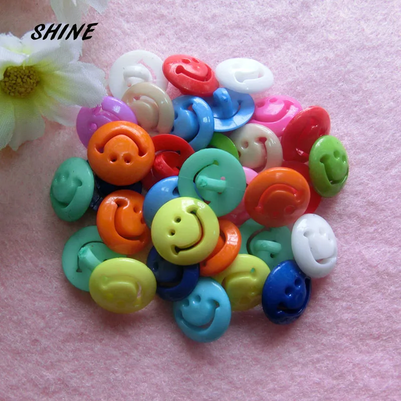 Пластиковые швейные пуговицы для скрапбукинга Круглый смешанный одинарный