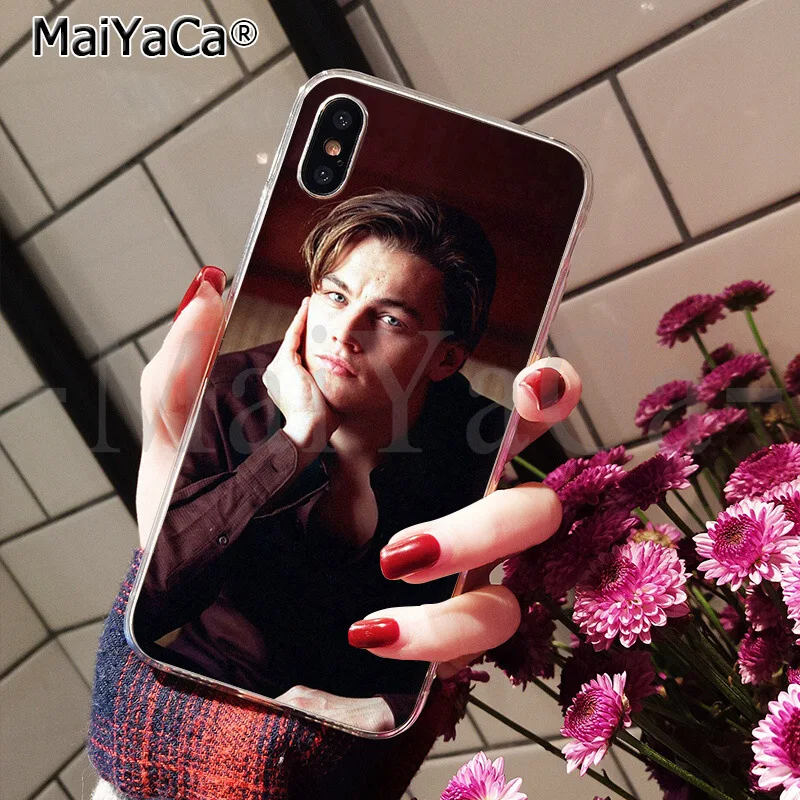 MaiYaCa Leonardo Dicaprio young Новинка чехол для телефона Fundas чехол для iPhone 6 S 6 plus 7 7 plus 8 8 Plus X Xs MAX 5 5S XR