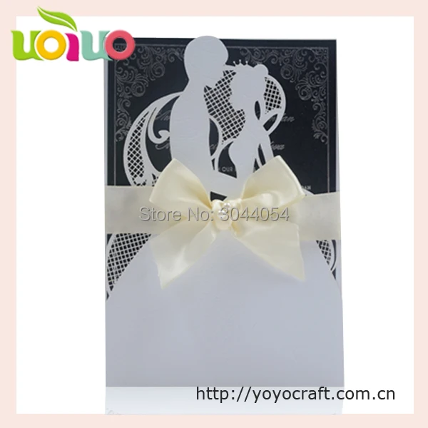50 шт. Модные свадебные пригласительные открытки для невесты жениха лазерная