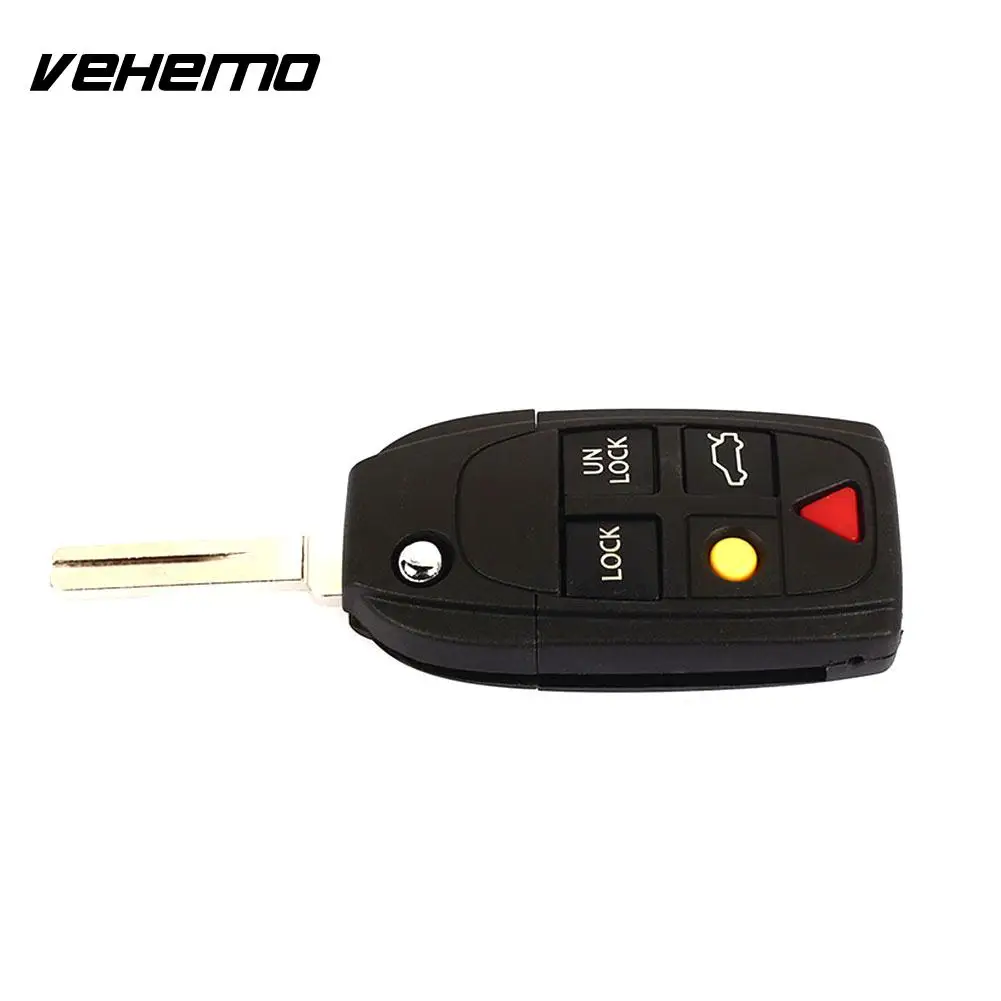 Vehemo DIY чехол для ключей автомобиля защитный брелок Прочный чехол для дистанционного ключа Замена для Volvo корпус