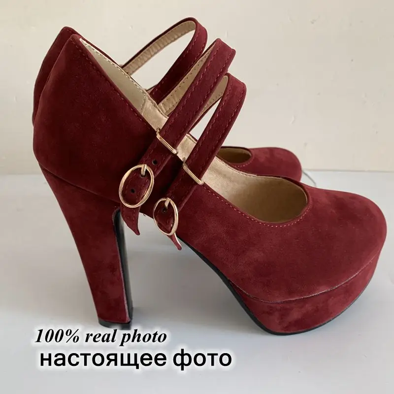 ASILETO женские туфли на высоком каблуке платформе с круглым носком толстых