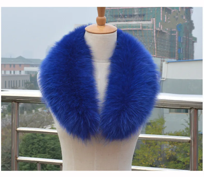 Роскошный воротник из натурального Лисьего меха зимний женский меховой