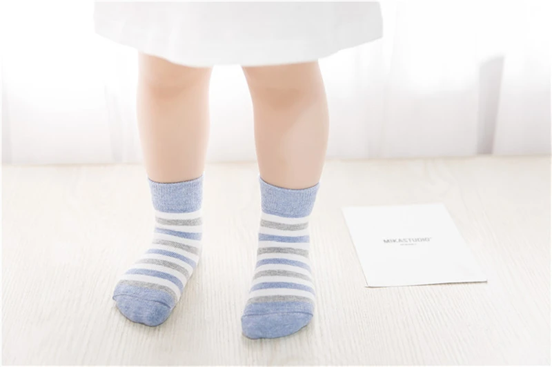 1 предмет детские носки в полоску для мальчиков малышей модные девочек лидер