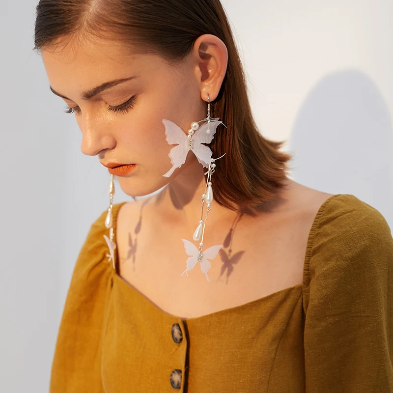 Женские серьги с пятиконечными звездами блестками модные ювелирные украшения