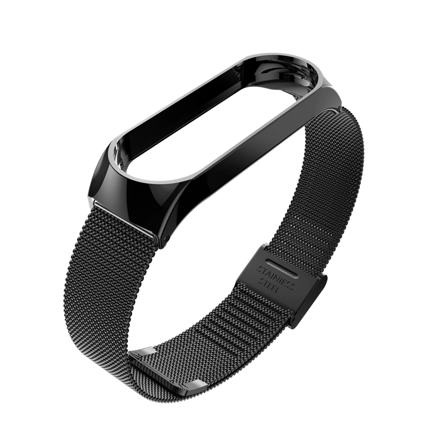 Mi Band 3 ремешок металлический браслет для Xiaomi mi ремешок 3 ремешок браслет металлическая пряжка ремень из нержавеющей стали mi Band 3 Pulseira Rose mi 3
