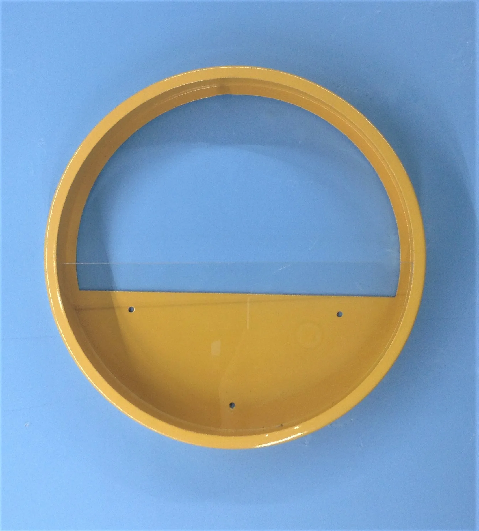 Yellow-30cm Короткая настенная ваза железная искусство сплошной цвет Искусственный цветок цветной каменный держатель подвесные вазы для дома Рождественская вечеринка украшения - Цвет: Yellow-30cm
