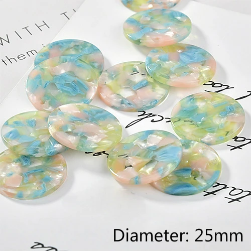 3-25mm Уксусная кислота круглый одиночный кран diy серьги кулон небольшой кулон Материал аксессуары - Цвет: 3-25mm