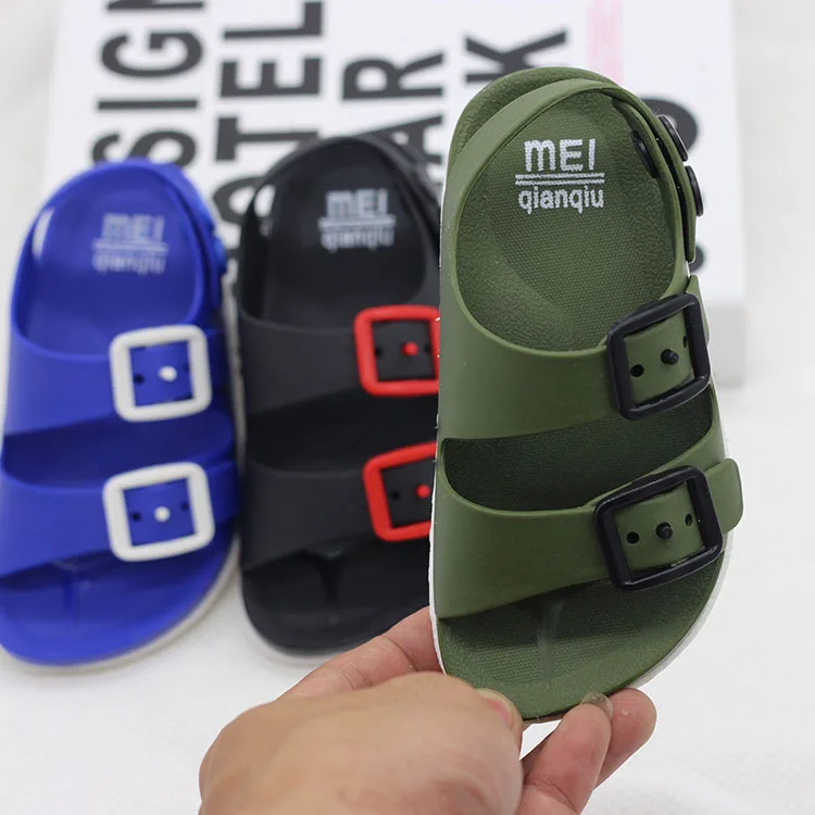 2020 Летние кожаные сандалии для мальчиков детская пляжная обувь на плоской