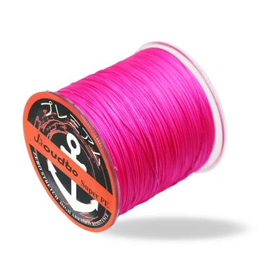Pink Jioudao Серия 16 нитей 300 м супер сильная плетеная проволока 60-310LB 0,29-1,20 мм многофиламентная PE леска для осетровой рыбалки - Цвет: Pink