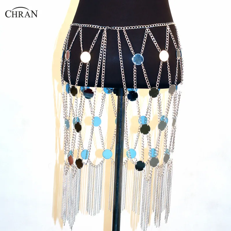 Chran Mirror Perspex EDC юбка наряд ожерелье для дискотеки бандо Bralette сексуальная