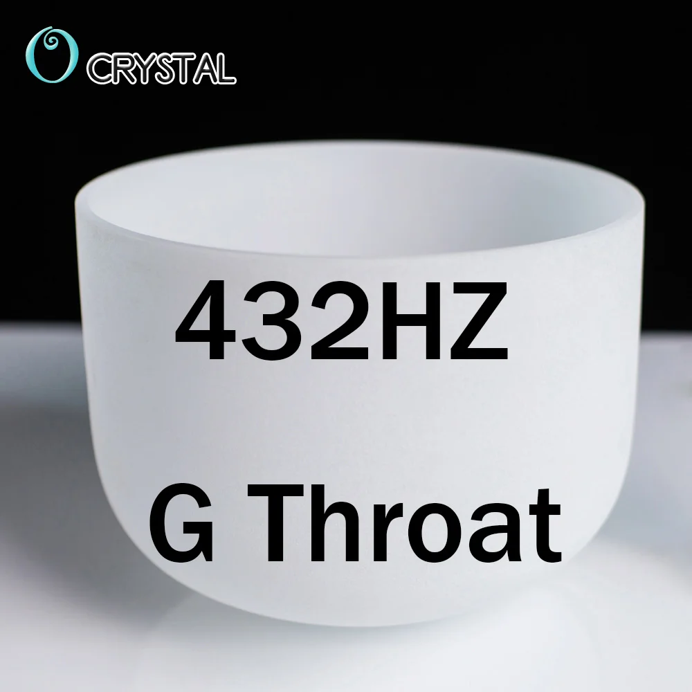 10G432 Throat Chakra 10 дюймов белый цвет C D E F G A B медитация Матовый Кварцевый Кристалл Поющая чаша 1" Йога звук заживление - Цвет: 10G432 Throat Chakra