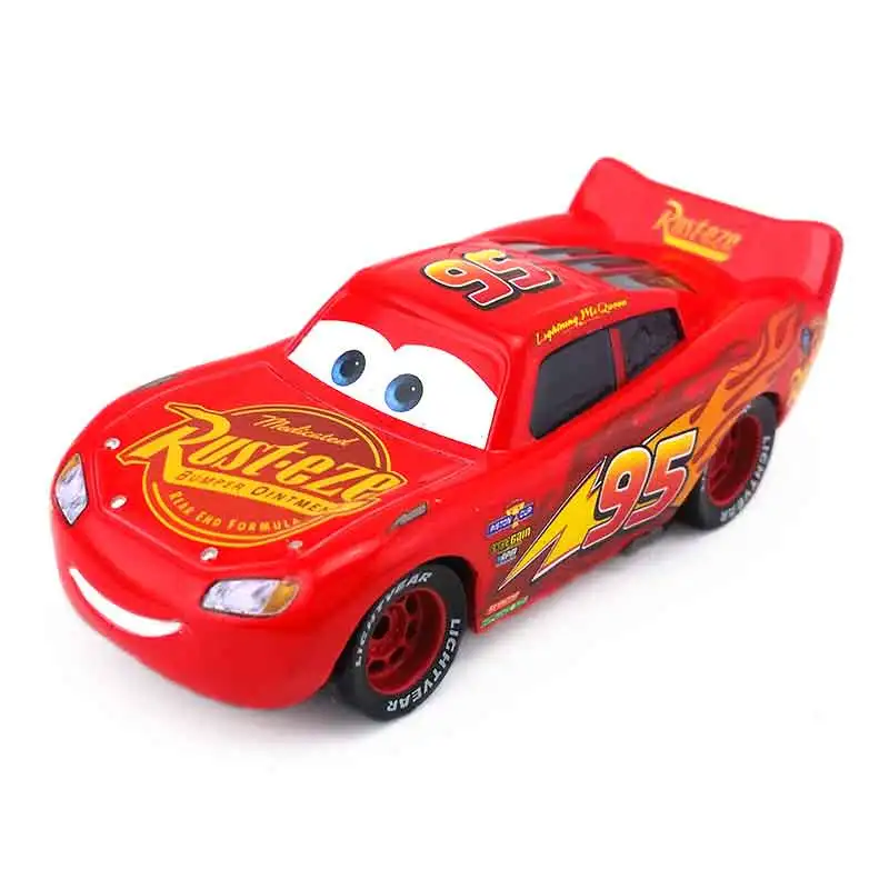Машинки Диснея Pixar Lightning McQueen Mater Jackson Storm Cruz sherif 1:55 литые под давлением игрушки из