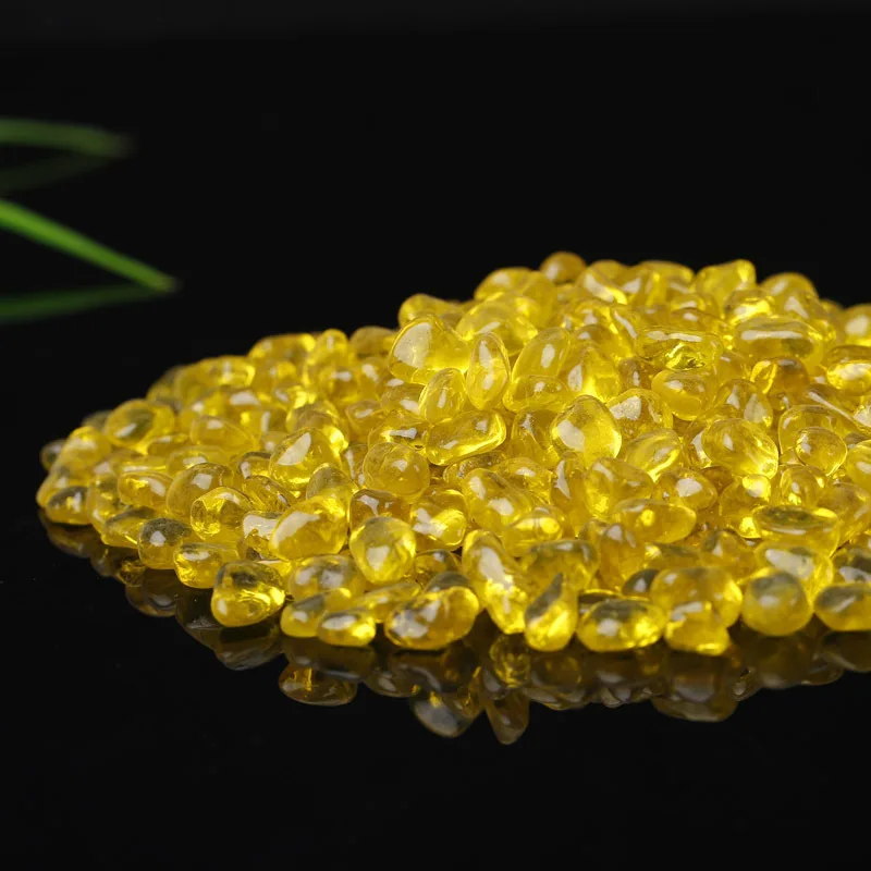 Желтый стеклянный гравий для буддистского аквариума россыпью|pillow pillow|pillow yellowpillow