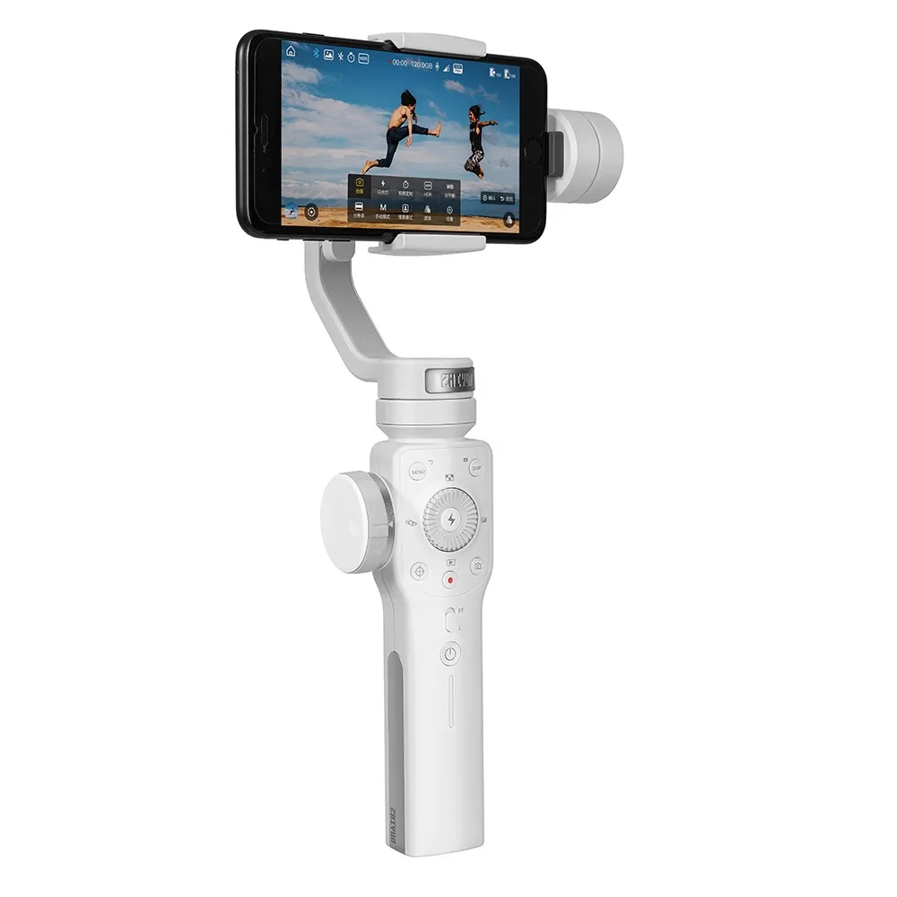 Ручной Стабилизатор Zhiyun Zhi yun Smooth 4 с 3 Осями фокусировки и увеличения для iPhone X 8 7 Plus