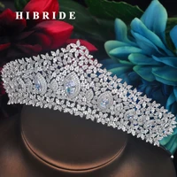 hibride new luxury big shape women wedding tiaras bridal coroa de noiva sparking tiaras crown headband hair accessories c 68