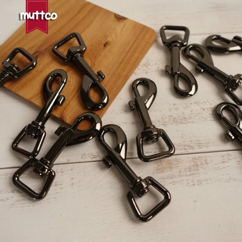 Экологический пистолет черный металлический Вертлюг 20 мм застежка-карабин