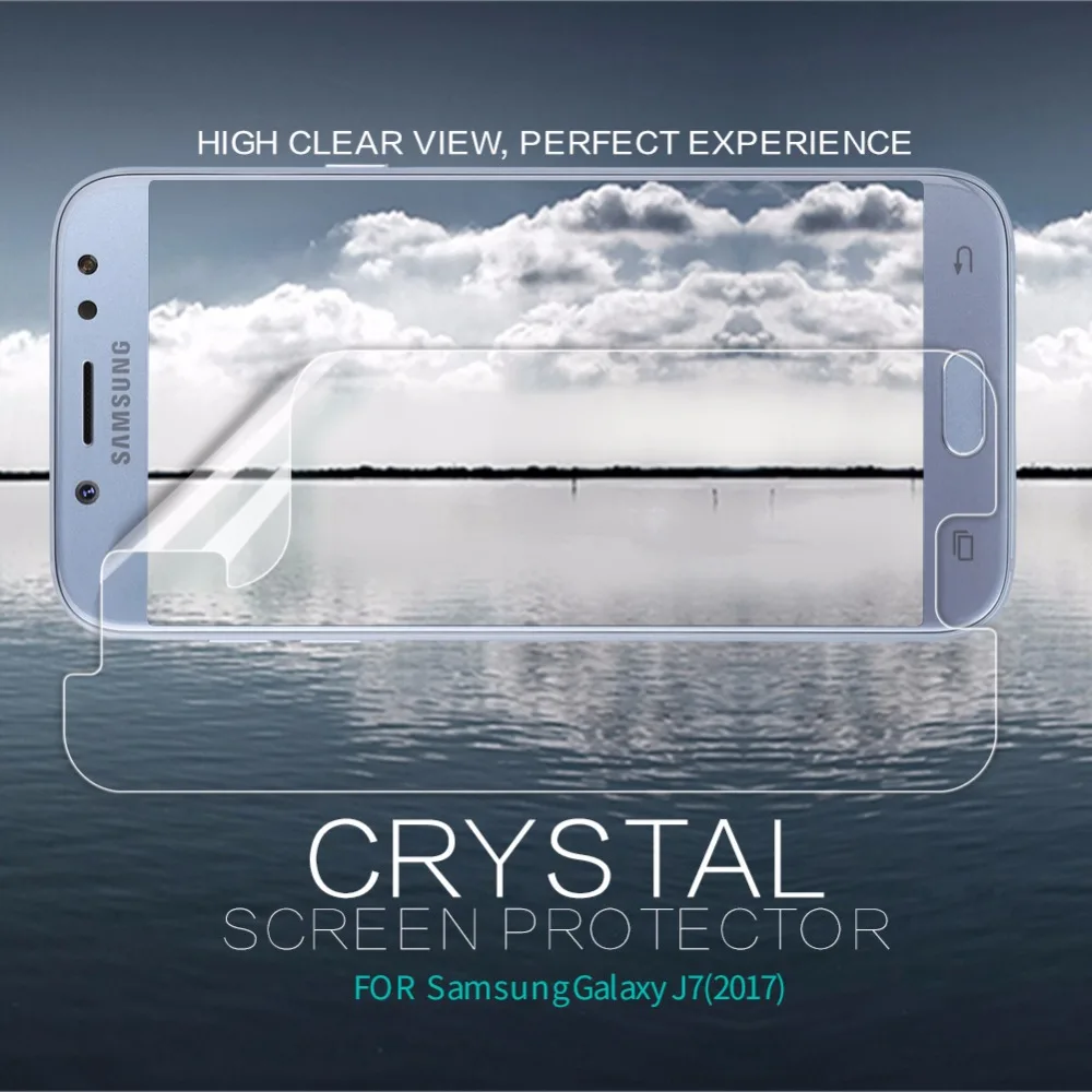 Глянцевая Защитная пленка Nillkin для galaxy j7 PRO с защитой от отпечатков пальцев, матовая защитная пленка для samsung galaxy j7 PRO