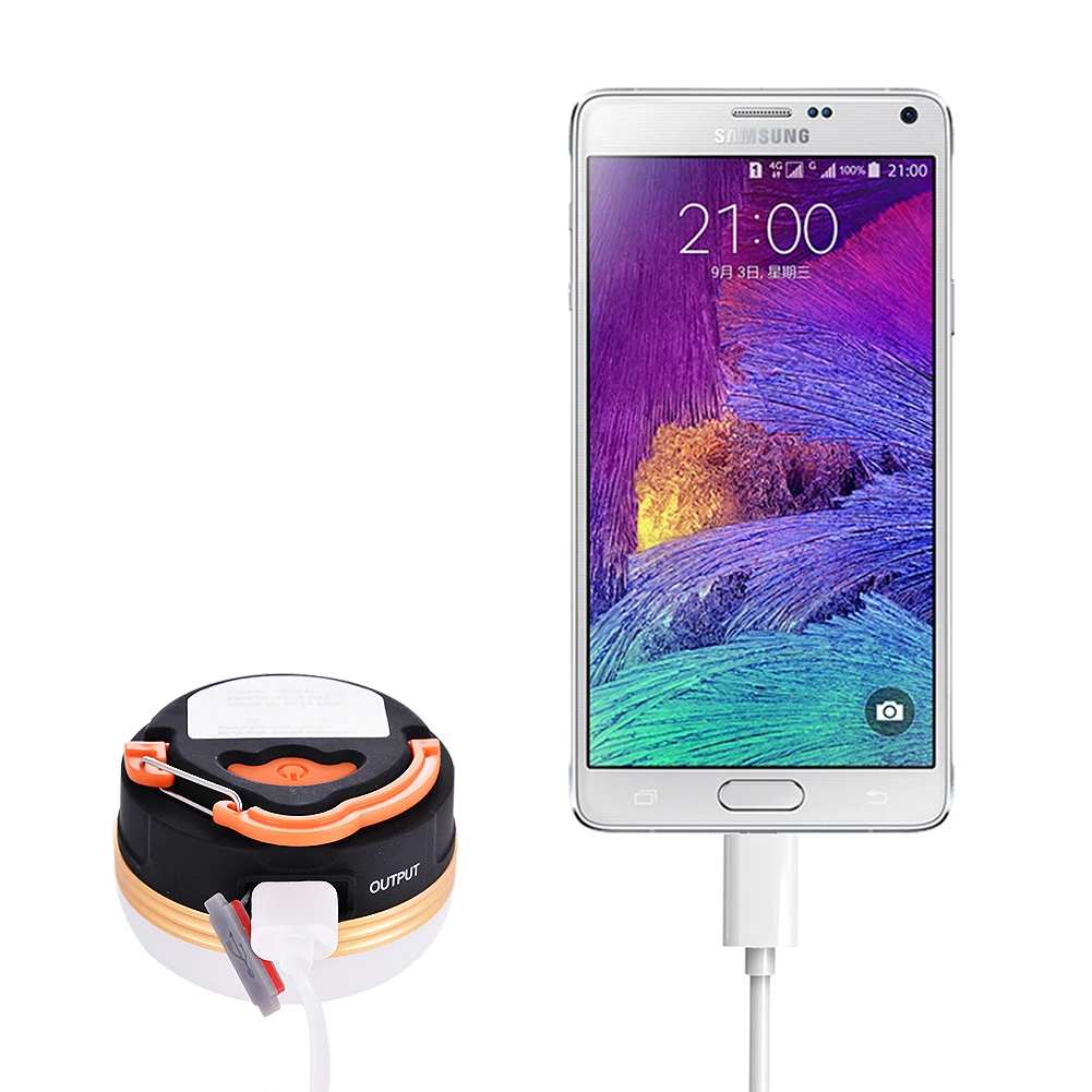 LumiParty светодиодный тент светильник Перезаряжаемый USB ультра портативный Кемпинг