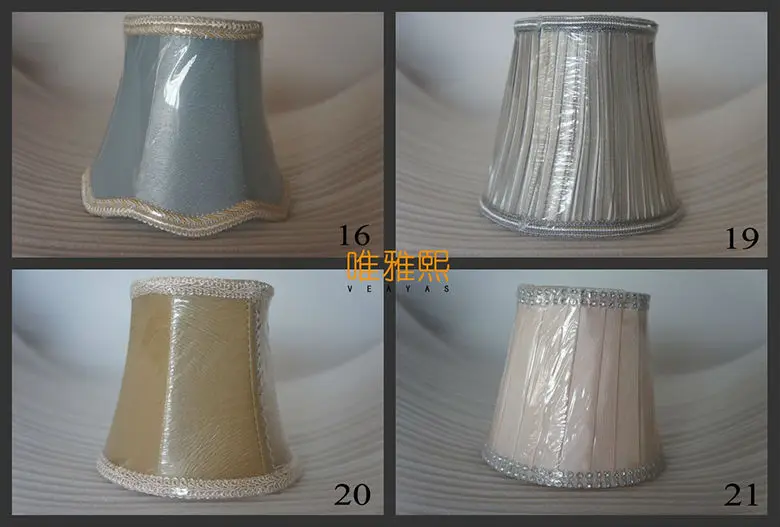 Мини лампа абажур Люстра, лампы крышки, красочный настенный абажур Diy, клип на