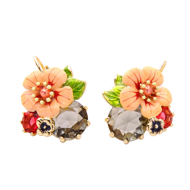 Модные брендовые ювелирные изделия для женщин Эффектные серьги летние в виде