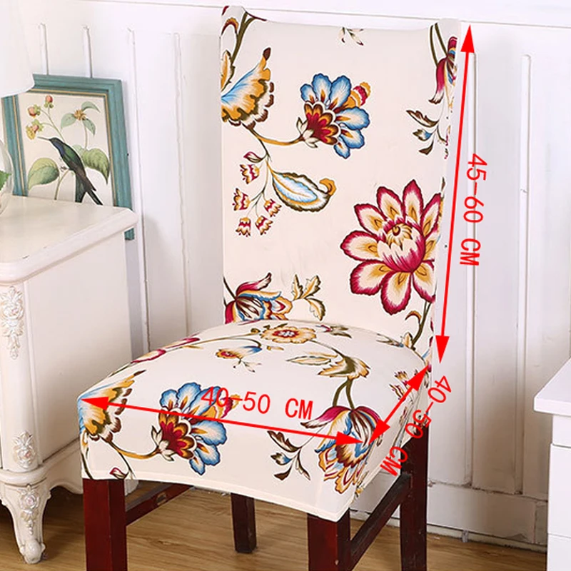 Дома Кухня обеденный эластичный Чехол для стула модные с цветочным принтом