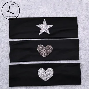 Женский обруч со стразами GZHILOVINGL, мягкий однотонный хлопковый стрейч-головной убор со звездой, аксессуары для женщин