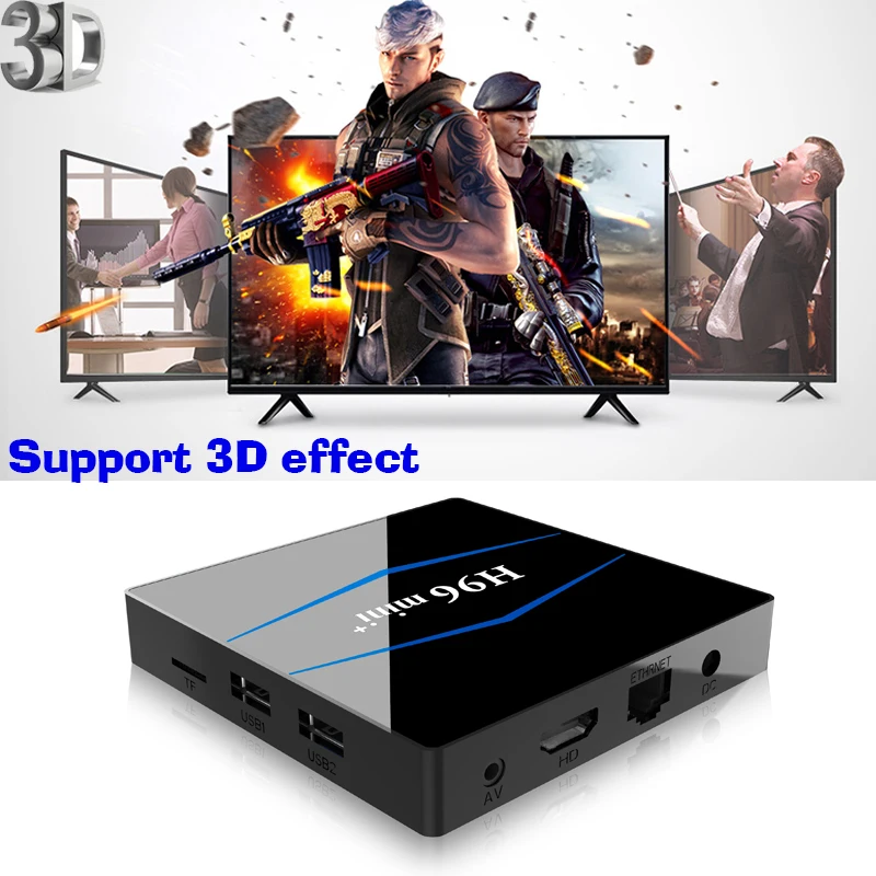 Смарт ТВ-приставка Android 8 1 RK3229 Четырехъядерный 4 k USB2.0 2 Гб 16 медиаплеер 4g WiFi PK X96