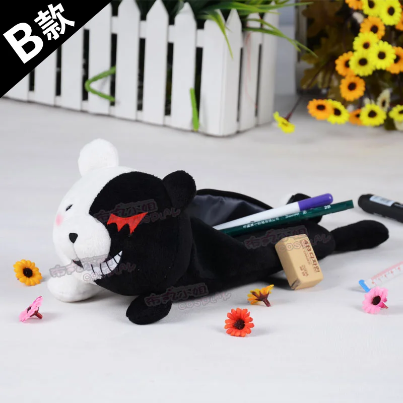 Супер Danganronpa Косплей Монокума черный белый цвет медведь записи чехол сумка для