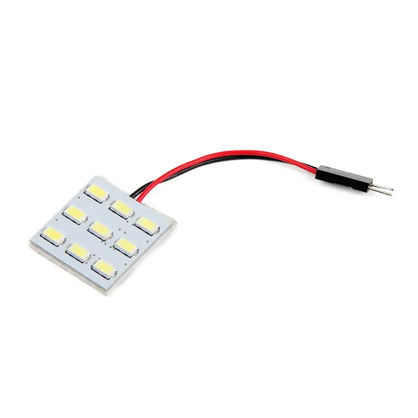 Автомобильная интерьерная лампа 9 SMD 5630 LED T10 BA9S купольная Светодиодная панель 12V