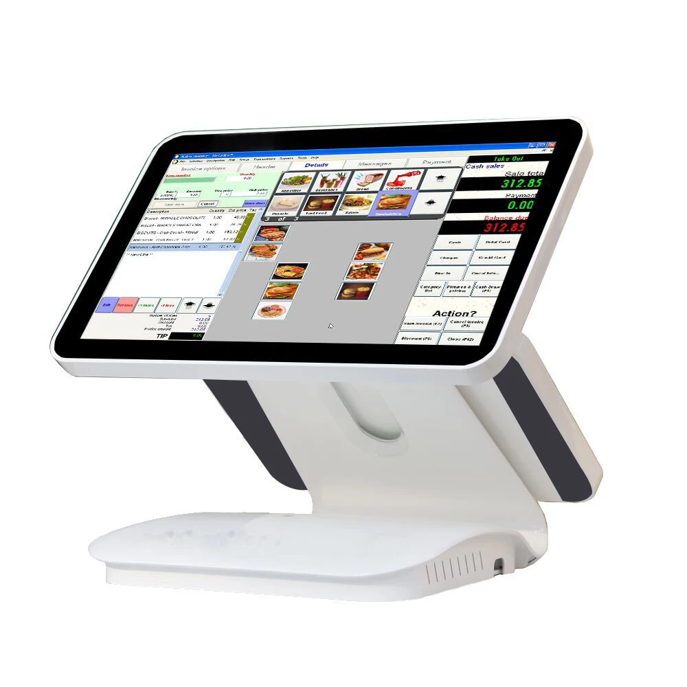 15 6 дюймовый емкостный сенсорный экран // touch pos все в одном терминал pos1519D для
