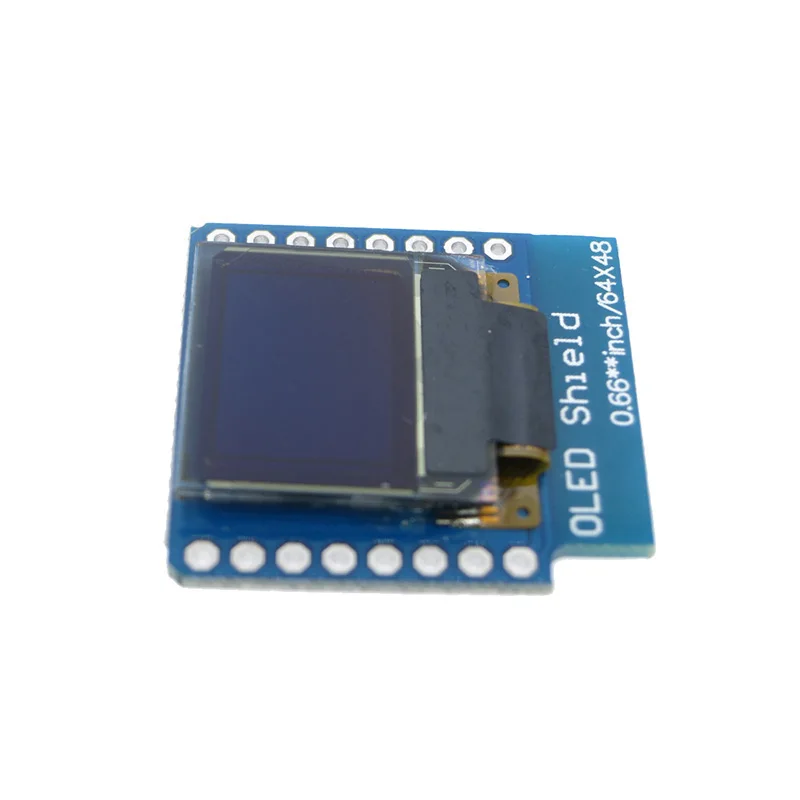 0 66 &quotдюймовый 64X48 IIC I2C OLED LED ЖК дисплей экран для Arduino совместимый D1 Мини |