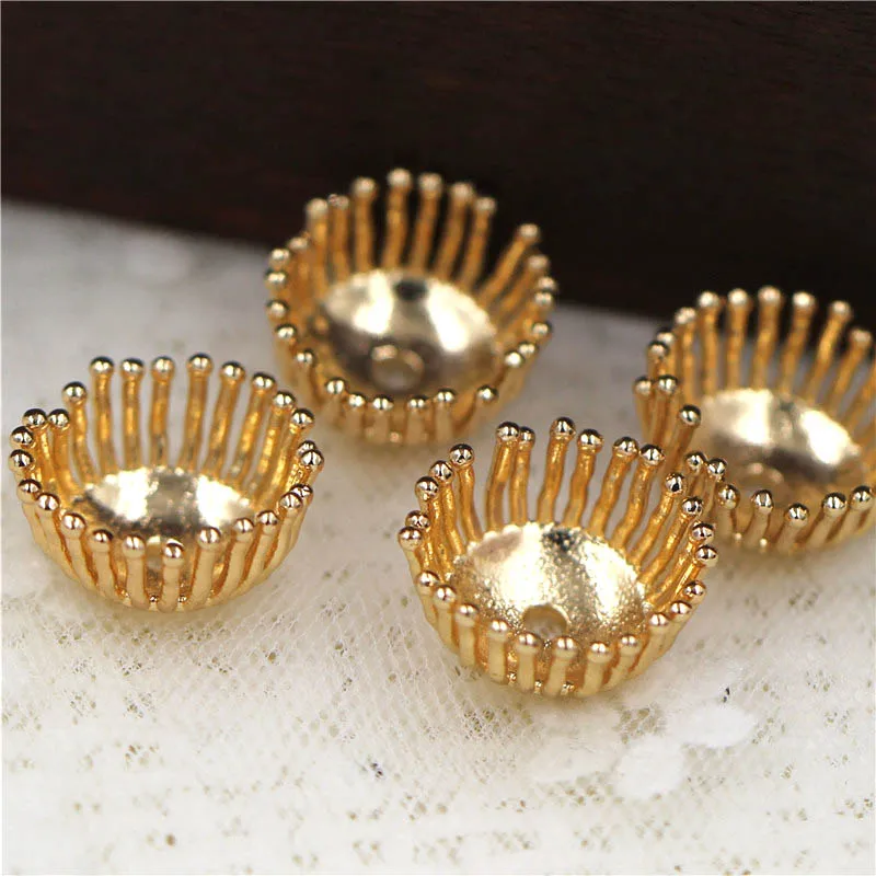 12 мм 16 тычинки для цветов булавки с шариком колпачки отверстием центр бусин