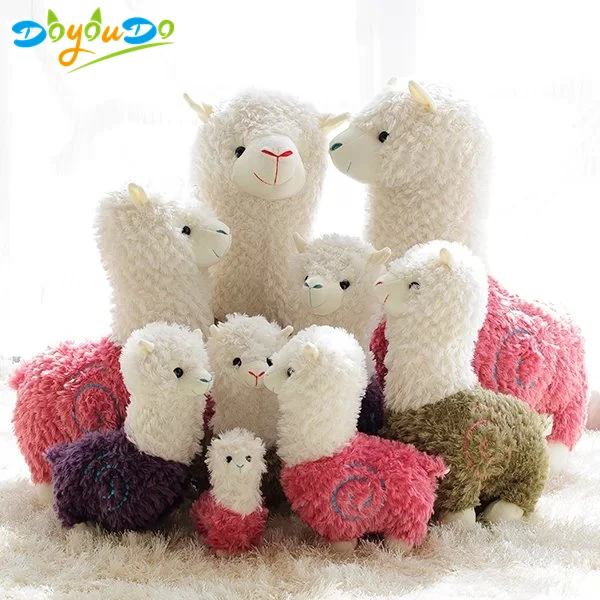 Милая плюшевая Alpacasso игрушка мягкие Животные куклы-альпаки Kawaii лама пакос мультфильм Детские куклы Brinquedos 20/35/45 см