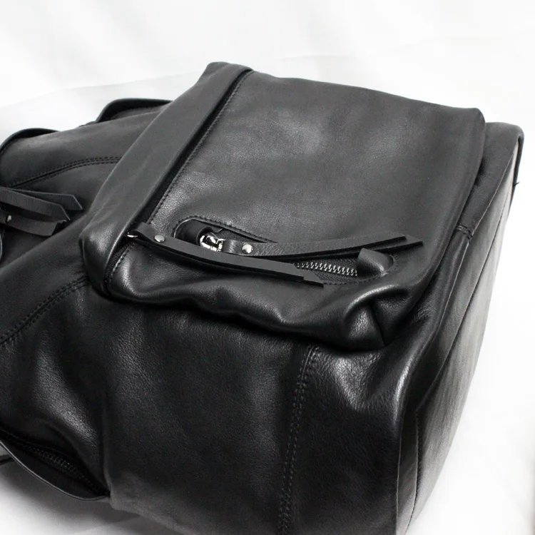 Кожаная большая сумка AETOO Простой корейский вариант кожаного рюкзака для мужчин