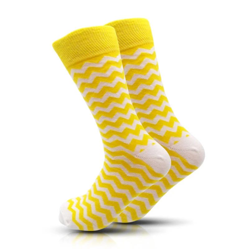 socks stripe Модные хлопковые носки для мужчин/wo мужчин Фламинго щенок корова шаблон хип хоп Harajuku Sox Street Tide забавная Новинка британский стиль - Цвет: socks stripe